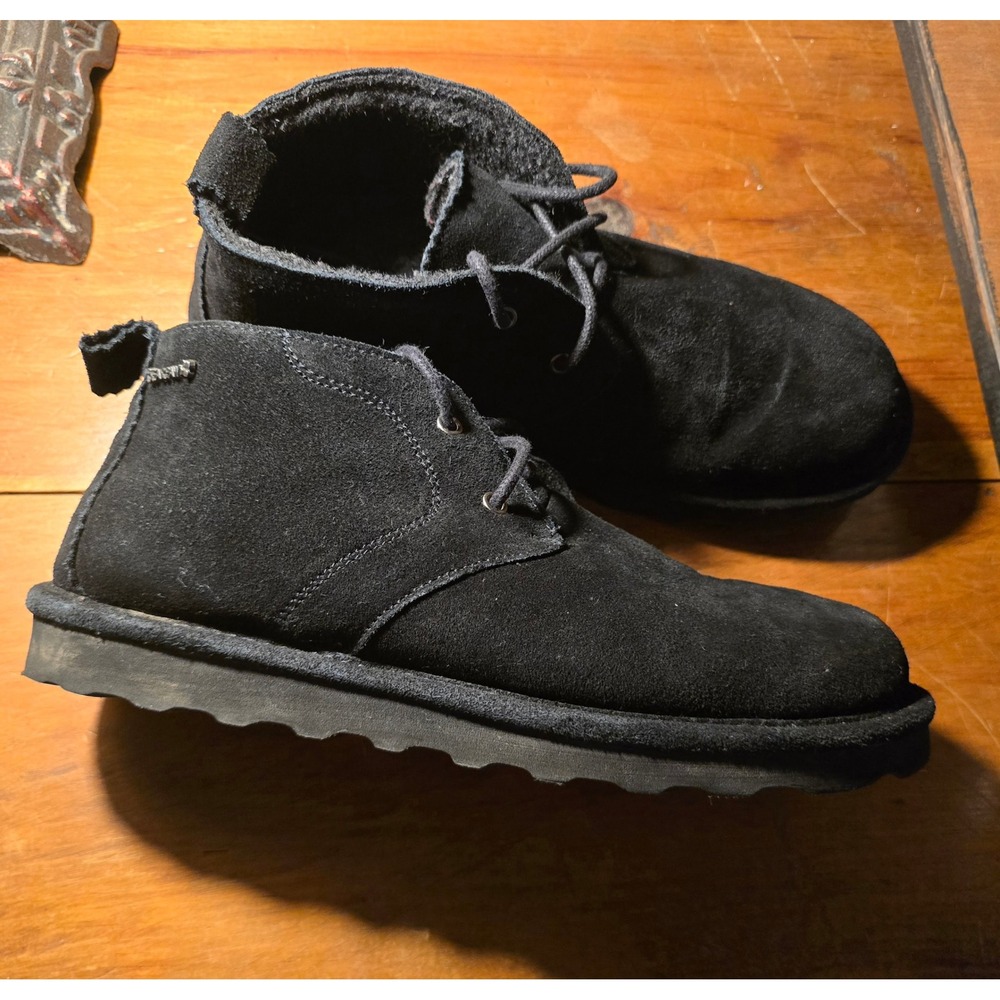 Bearpaw Women's Black Suede Lace Up Chukka Boots Size 11 - Picture 4 of 7